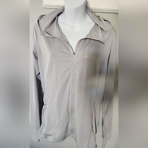 Women's Gray Zip-Up Hoodie